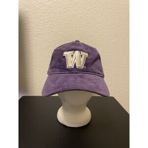 Washington Huskies Corduroy Hat Purple Snapback NCAA College Cap New Era NWOT